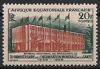 AEF242 - Philatélie - Timbre d'afrique equatoriale française N° Yvert et Tellier 242 - Timbres de colonies françaises