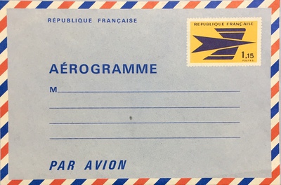 AER1002a - Philatélie - Aérogrammes de France 1002a