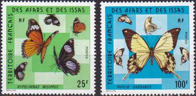 AFARS404-405 - Philatélie - Timbres d'Afars et Issas N° Yvert et Tellier 404 à 405 - Timbres de collection
