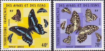 AFARS406-407 - Philatélie - Timbres d'Afars et Issas N° Yvert et Tellier 406 à 407 - Timbres de collection