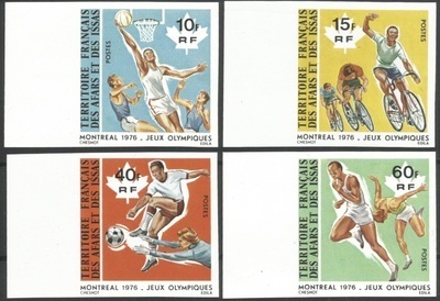 AFARS431/434non dentelé - Philatelie 50 - Timbres d'Afars et Issas N°YT 431 à 434 non dentelé