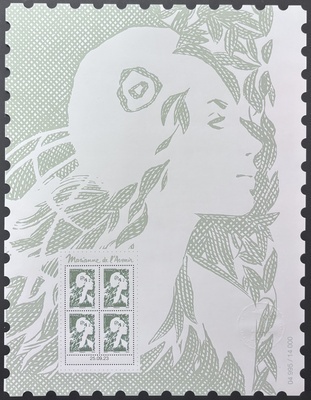 AFF5749A, philatélie 50, Affiche Marianne de l'Avenir, 2024