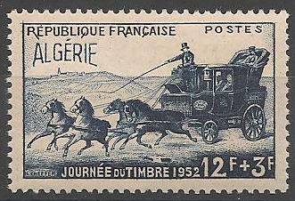 ALG294 - Philatélie - Timbre d'Algérie avant indépendance N° Yvert et Tellier 294 - Timbres de colonies françaises