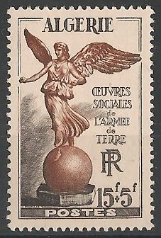 ALG307 - Philatélie - Timbre d'Algérie avant indépendance N° Yvert et Tellier 307 - Timbres de colonies françaises