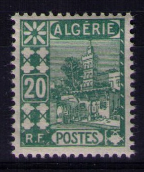 Timbre d'Algérie avant indépendance N° Yvert et Tellier 40 - Philatélie 50 - Timbres de collection colonies françaises Algérie avant indépendance