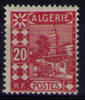 Timbre d'Algérie avant indépendance N° Yvert et Tellier 41 - Philatélie 50 - Timbres de collection colonies françaises Algérie avant indépendance