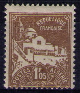 Timbre d'Algérie avant indépendance N° Yvert et Tellier 52 - Philatélie 50 - Timbres de collection colonies françaises Algérie avant indépendance