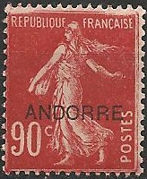 AND12 - Philatélie - Timbre d'Andorre N° Yvert et Tellier 12 - Timbres de collection