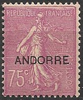 AND17 - Philatélie - Timbre d'Andorre N° Yvert et Tellier 17 - Timbres de collection