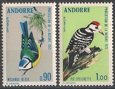 AND232-233 - Philatélie - Timbres d'Andorre N° Yvert et Tellier 232 à 233 - Timbres de collection