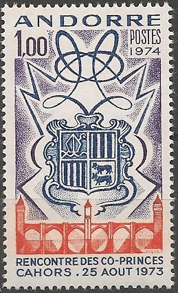 AND239 - Philatélie - Timbre d'Andorre N° Yvert et Tellier 239 - Timbres de collection