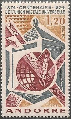 AND242 - Philatélie - Timbre d'Andorre N° Yvert et Tellier 242 - Timbres de collection