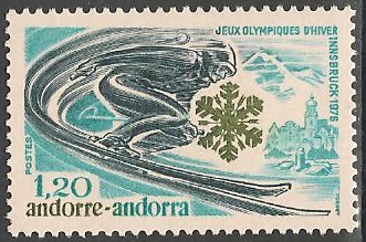 AND251 - Philatélie - Timbre d'Andorre N° Yvert et Tellier 251 - Timbres de collection