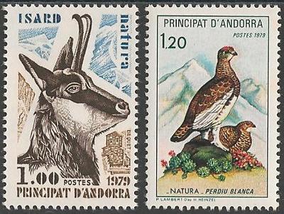 AND274-275 - Philatélie - Timbres d'Andorre N° Yvert et Tellier 274 à 275 - Timbres de collection