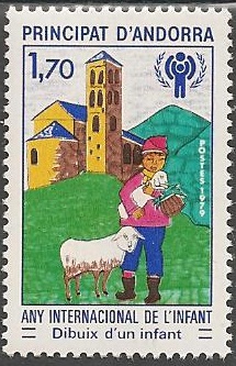 AND279 - Philatélie - Timbre d'Andorre N° Yvert et Tellier 279 - Timbres de collection