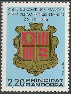 AND355 - Philatélie - Timbre d'Andorre N° Yvert et Tellier 355 - Timbres de collection