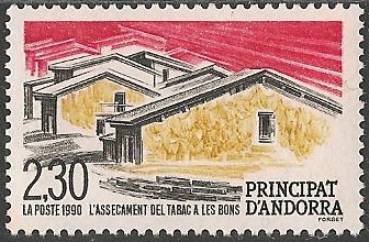 AND395 - Philatélie - Timbre d'Andorre N° Yvert et Tellier 395 - Timbres de collection