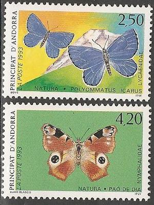 AND432-433 - Philatélie - Timbres d'Andorre N° Yvert et Tellier 432 à 433 - Timbres de collection