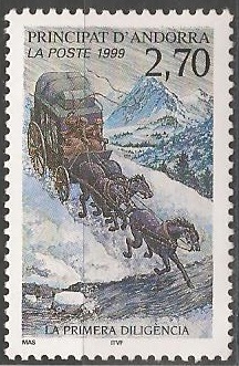 AND516 - Philatélie - Timbre d'Andorre N° Yvert et Tellier 516 - Timbres de collection