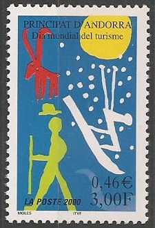 AND535- Philatélie - Timbre d'Andorre N° Yvert et Tellier 535 - Timbres de collection