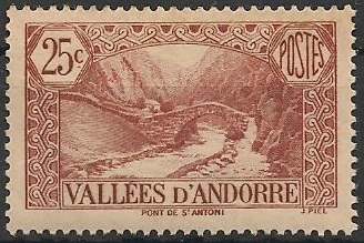 AND61 - Philatélie - Timbre d'Andorre N° Yvert et Tellier 61 - Timbres de collection