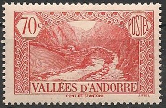 AND69 - Philatélie - Timbre d'Andorre N° Yvert et Tellier 69 - Timbres de collection