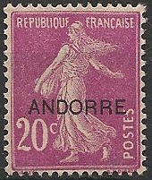 AND8 - Philatélie - Timbre d'Andorre N° Yvert et Tellier 8 - Timbres de collection