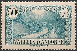 AND92 - Philatélie - Timbre d'Andorre N° Yvert et Tellier 92 - Timbres de collection