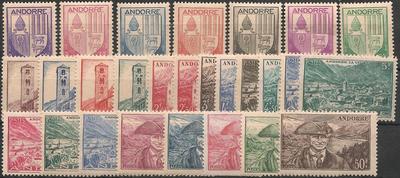 AND93-118 - Philatélie - Timbres d'Andorre N° Yvert et Tellier 93-118 - Timbres de collection