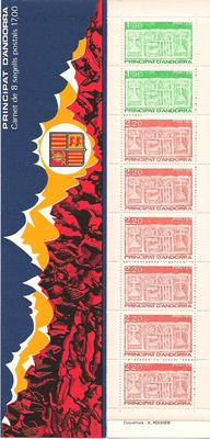 ANDCAR1 - Philatélie - Carnet d'Andorre N° Yvert et Tellier 1 - Timbres de collection