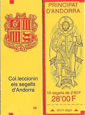 ANDCAR5 - Philatélie - Carnet d'Andorre N° Yvert et Tellier 5 - Timbres de collection