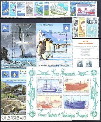 ANNEETAAF2001, Philatélie 50, Année complète de timbres de TAAF 2001