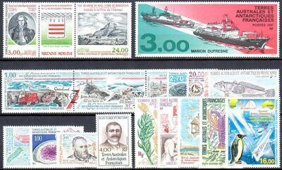 ANNEETAAF1997, Philatélie 50, Année complète de timbres de TAAF 1997