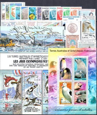 ANNEETAAF2002, Philatélie 50, Année complète de timbres de TAAF 2002