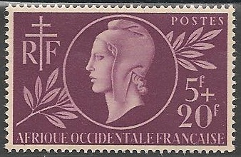 AOF1 - Philatélie - Timbre d'Afrique Occidentale Française N° Yvert et Tellier 1 - Timbres de colonies françaises - Timbres de collection