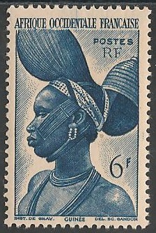 AOF38 - Philatélie - Timbre d'Afrique Occidentale Française N° Yvert et Tellier 38 - Timbres de colonies françaises - Timbres de collection