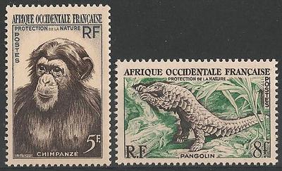 AOF51-52 - Philatélie - Timbres d'Afrique Occidentale Française N° Yvert et Tellier 51 à 52 - Timbres de colonies françaises - Timbres de collection