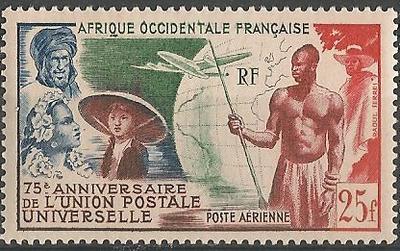 AOFPA15 - Philatélie - Timbre Poste Aérienne d'Afrique Occidentale Française N° Yvert et Tellier 15 - Timbres de colonies françaises - Timbres de collection