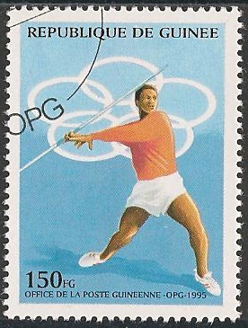 Philatélie - Athlétisme lancer - Timbres de collection