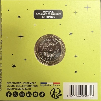 balance2026, Philatélie 50, Pièce 5€ Collection Astro 2025, Monnaie de Paris