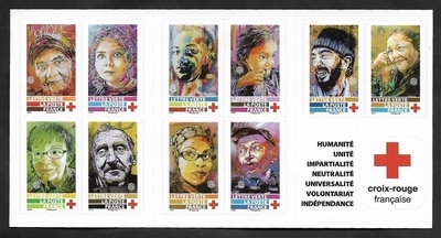 BC 1719 - Philatélie - carnet de timbres de France Croix Rouge
