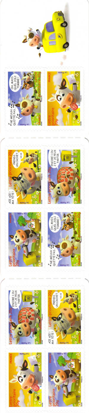 BC134/4089 - Philatélie 50 - carnet de timbres de France - timbres de collection Yvert et Tellier - Sourires vaches Alexis Nesmes 2007