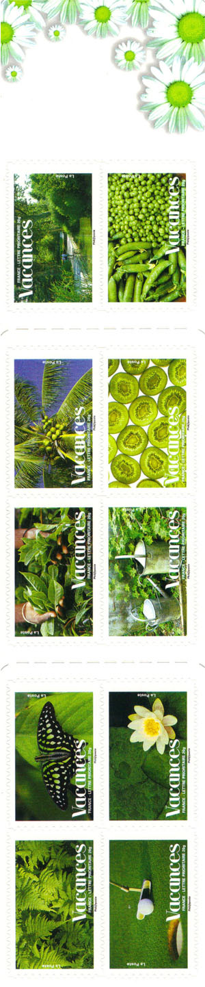 BC165/4186 - Philatélie 50 - timbre de France adhésifs - timbre de collection Yvert et Tellier - timbres pour vacances 2008