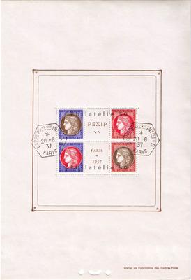 BF 3 oblitéré - Philatélie 50 - bloc feuillet oblitéré N° Yvert et Tellier 3 - timbre de France de collection