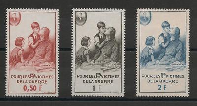 BIENFAISANCE81-83 - Philatélie - Timbre de Bienfaisance des PTT N° 81 à 83 du catalogue Yvert et Tellier - Timbres de collection