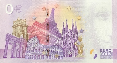Billet Euro Souvenir verso - Philatélie 50 - Billet Euro Souvenir
