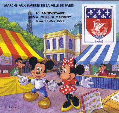 Bloc Marigny 1997-2 - Philatelie - Walt Disney - Mickey et Minnie