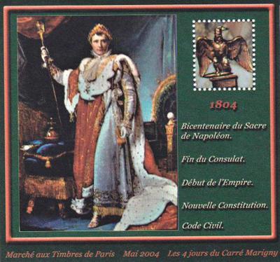 Bloc Marigny 2004 - Philatélie - Sacre de Napoléon - Blocs de timbres de France