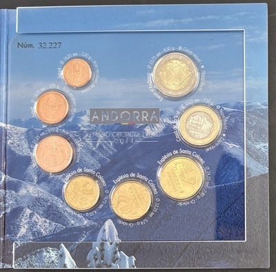 BUAND2014 - Philatélie 50 - Coffret Andorre BU euros 2014