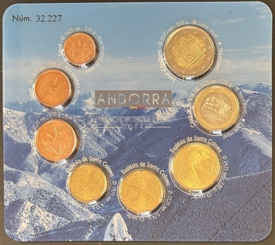 BUAND2014 - Philatélie 50 - Coffret Andorre BU euros 2014